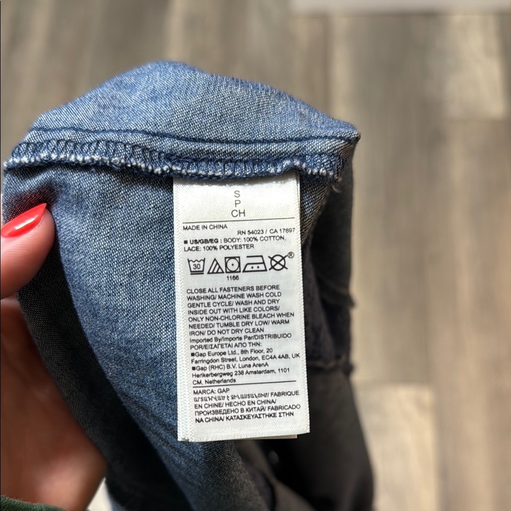 Gap × LoveShackFancy Denim Tiered Midi Dress - Picture 10 of 10